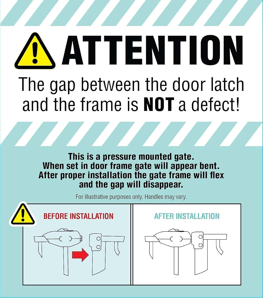 Regalo Extra Wide Wall Safe Safety Gate for Doorways and Stairs