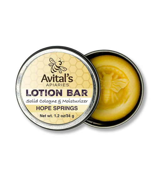 Avital's Apiaries Solid Lotion Bar In Tin - Hope Springs