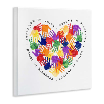 Stupell Industries Unity Handprint Heart Wall Plaque