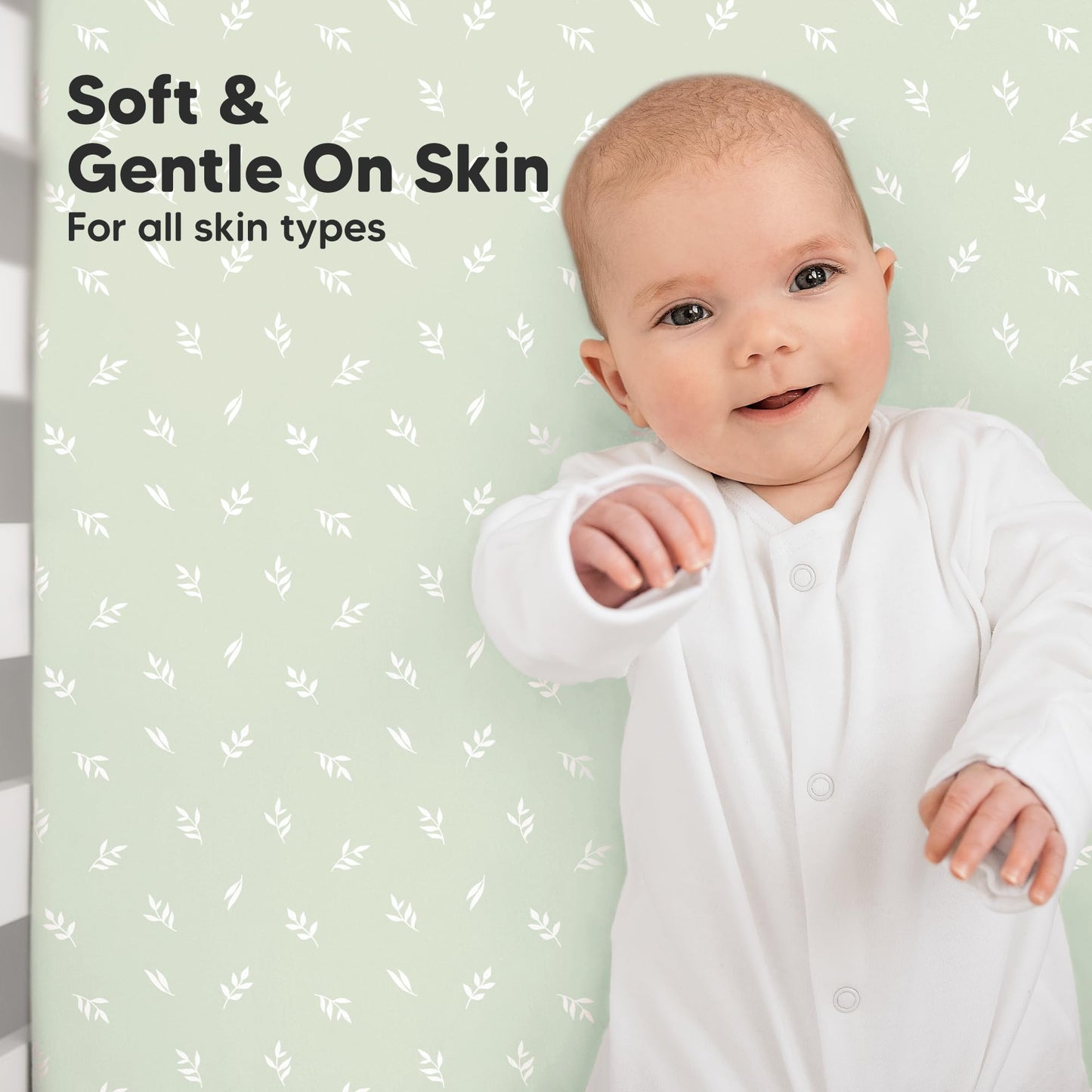 KeaBabies Organic Cotton Crib Sheets 2-Pack