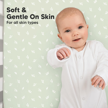 KeaBabies Organic Cotton Crib Sheets 2-Pack