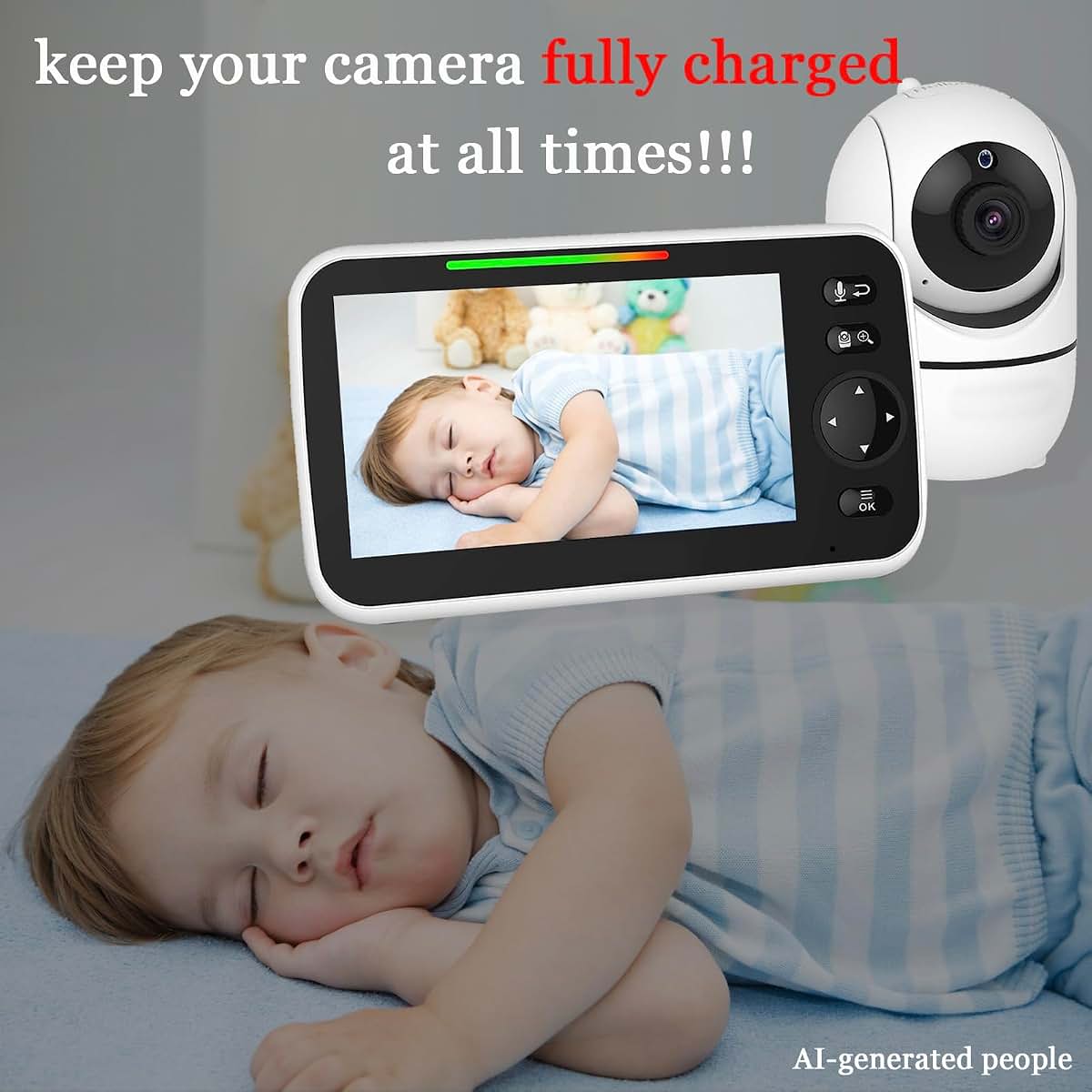 BabyOneStop 5V Baby Monitor Power Adapter For Hello Baby, ANMEATE, And iFamily Models