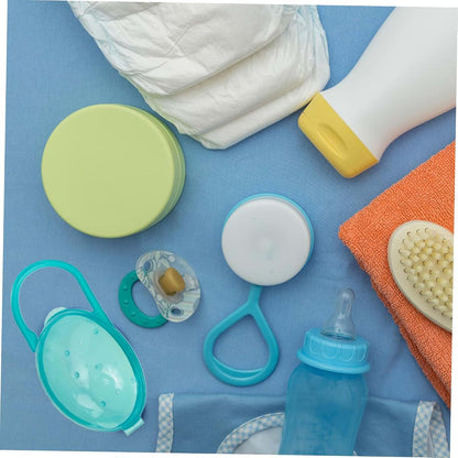 Kisangel 8Pcs Portable Pacifier Storage Case Lightweight Plastic Box With Handle