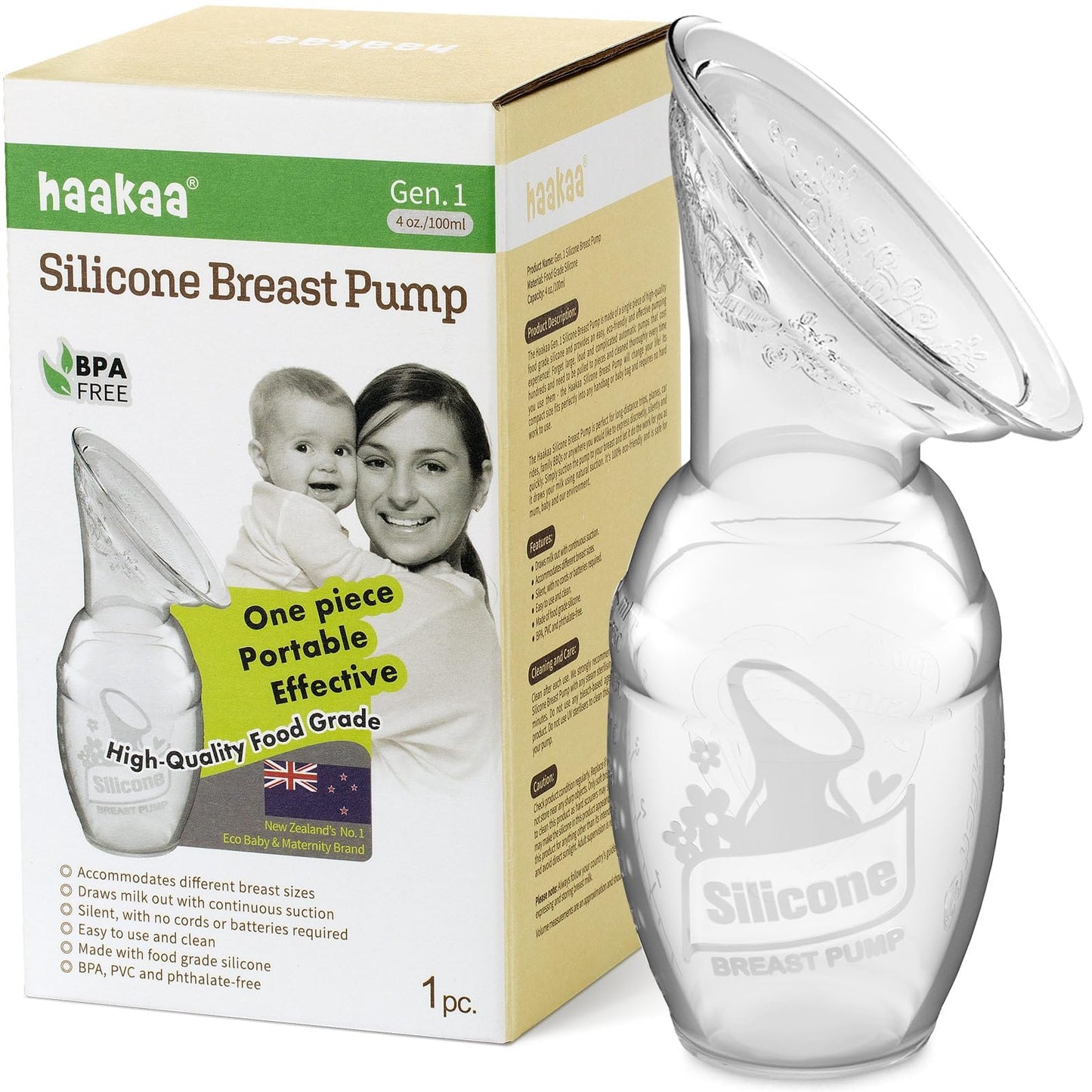 Haakaa Manual Breast Pump Silicone