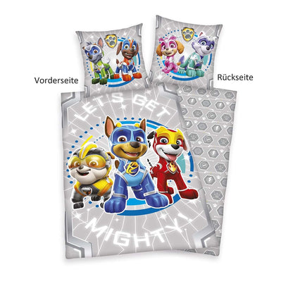 Herding Paw Patrol Glow In The Dark Bed Linen Set, Grey