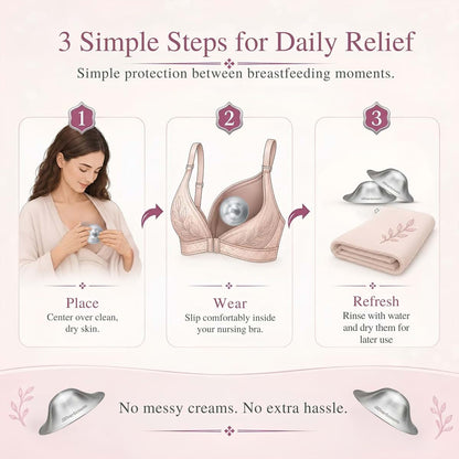 Silveriumom Healthy first touch Silveriumom Silver Nursing Cups, Nipple Shields & Covers for Breastfeeding (photo 4)