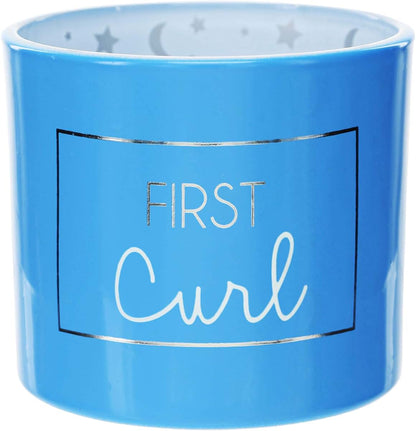 Pavilion Gift Company - First Curl - Blue Baby Boy Keepsake Box (photo 4)