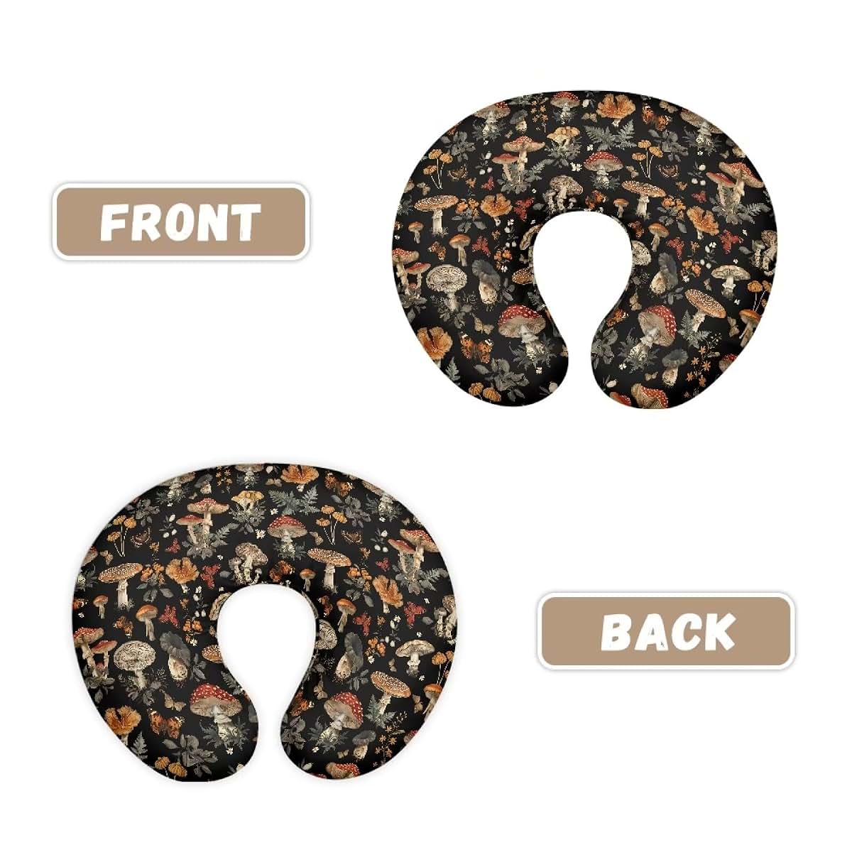 Mushroom Printed Nursing Pillow Cover Slipcase for Newborn Infant