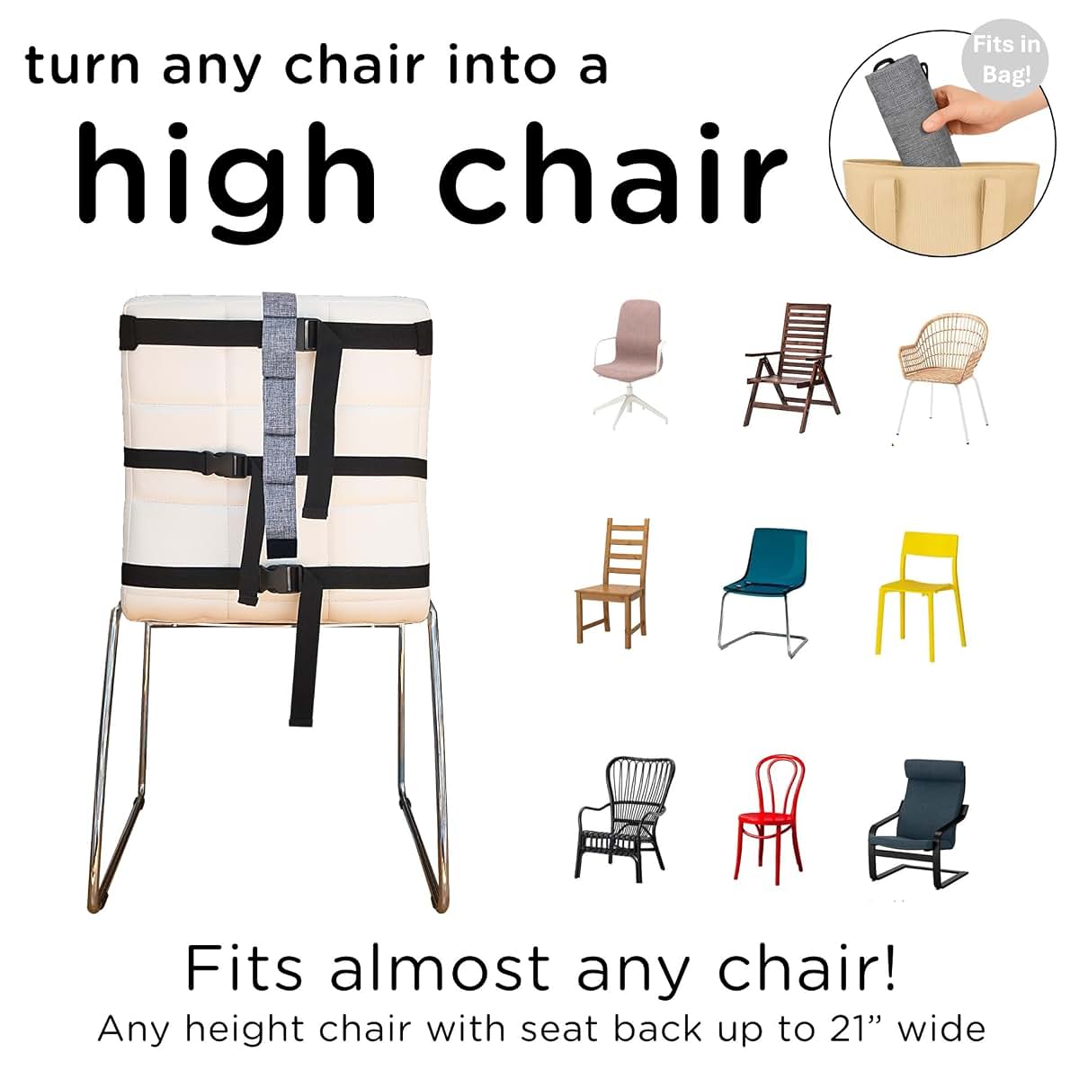 Compact Travel High Chair Seat for Baby and Toddler