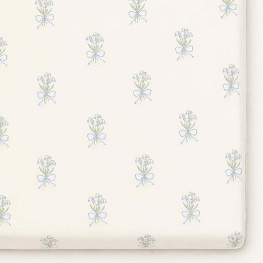 Oilo Mallard Duck Fitted Crib Sheet, Organic Cotton Jersey, 300 Thread Count