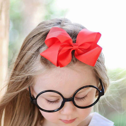 BabyOneStop 40-Piece Hair Bows and Clips Set for Baby Girls, 3-Inch Alligator Clips, Ponytail and Pigtail Holders