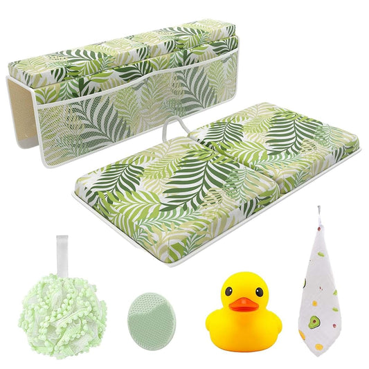 BabyOneStop Bath Kneeler & Elbow Rest Pad Set Memory Foam