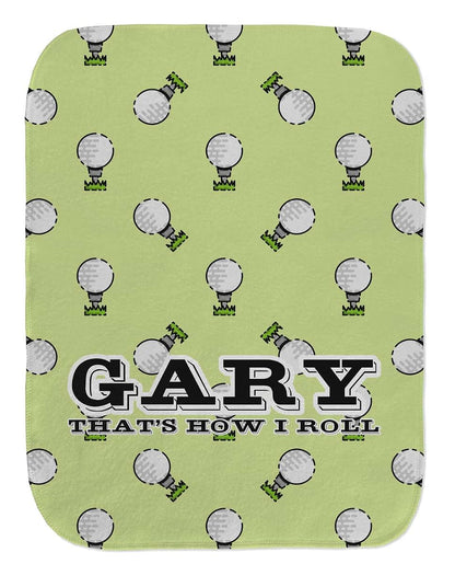 YouCustomizeIt Personalized Golf Burp Cloth - Fleece w/Name or Text (photo 2)