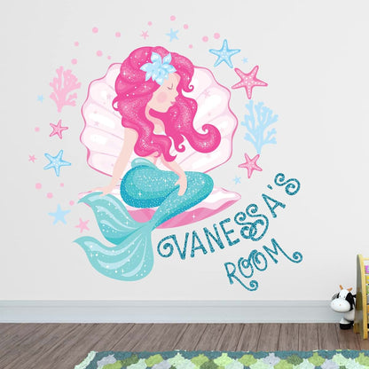 Kyle Cornhole Little Mermaid Wall Decal For Girls Bedroom
