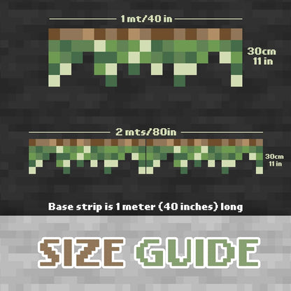 AdesiivoStudio Pixel Block Border Wall Decal for Kids Rooms (photo 2)