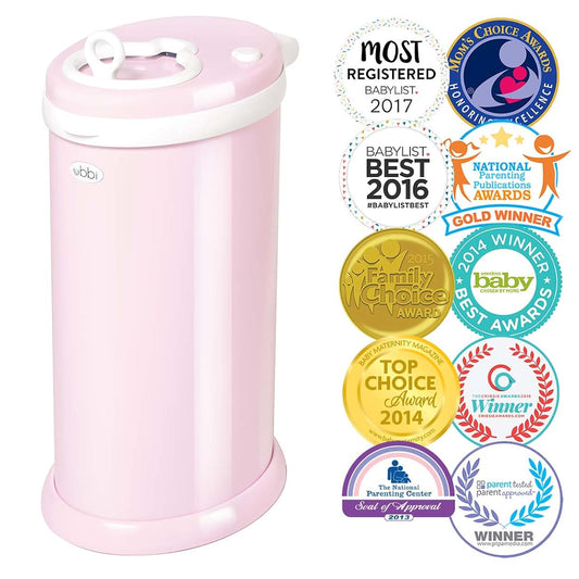 Ubbi Steel Diaper Pail In Pink