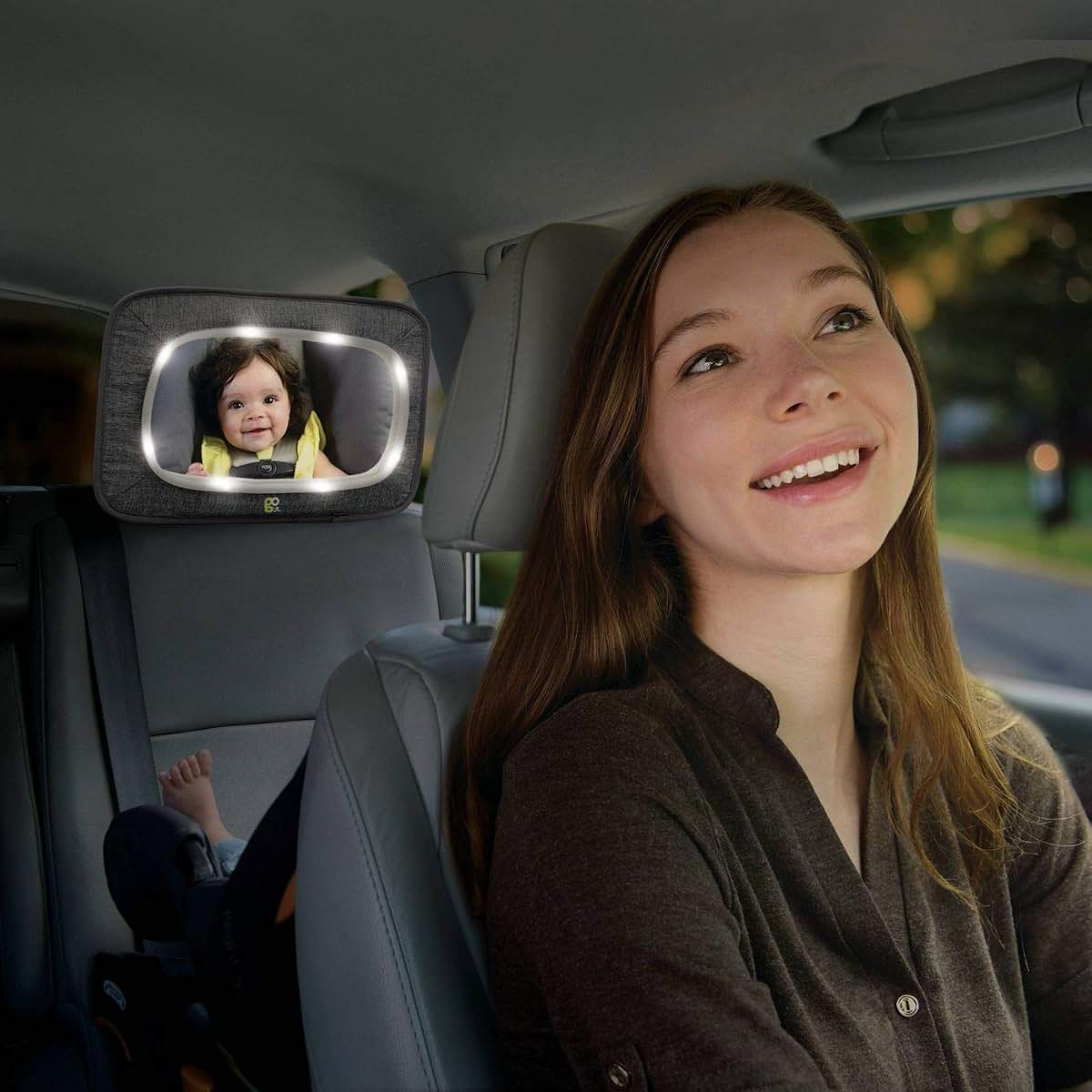 GO By Goldbug Light Up Mirror For Rear And Forward Facing Car Seats (photo 2)