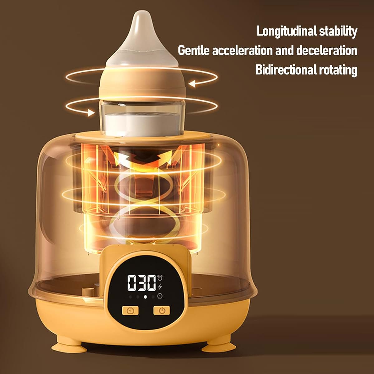 Gsycle Automatic Baby Bottle Shaker with 4 Speed Settings - Yellow (photo 2)