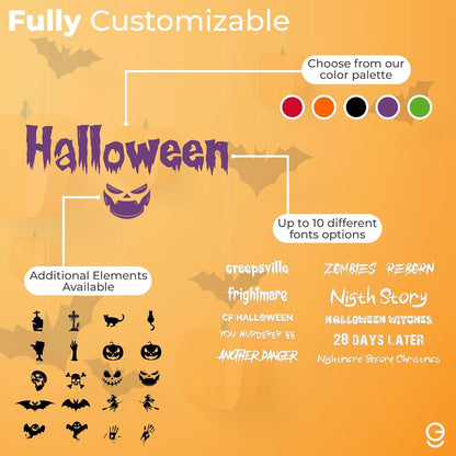 Cryptonite Customizable Halloween Vinyl Wall Decal (photo 2)