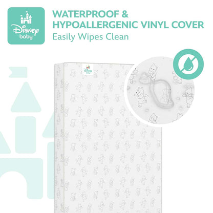Delta Children Disney Winnie the Pooh Crib & Toddler Mattress, Dual-Sided Waterproof
