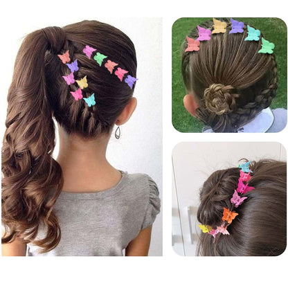 Elemirsa 80 Piece Butterfly and Flower Hair Clip Set for Kids