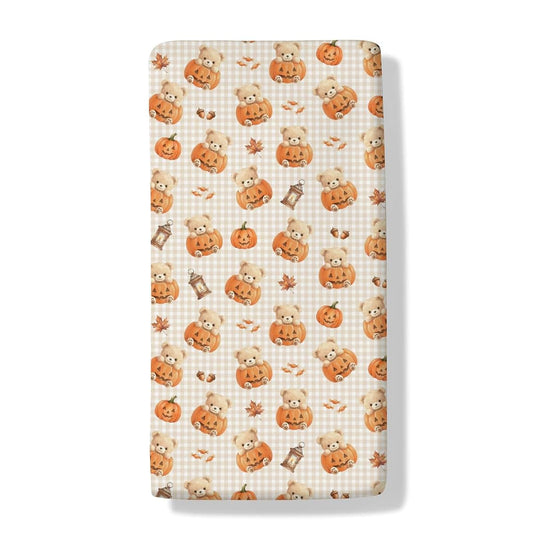 Cstdyfrv Halloween Bear Crib Sheet For Standard Mattresses