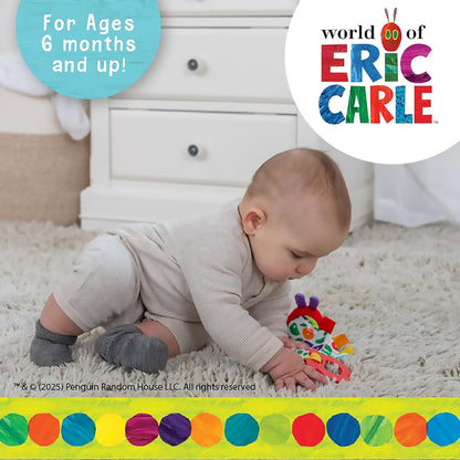 Kids Preferred The Very Hungry Caterpillar Sensory Toy With Crinkle Orange Slice And Teether Ring (photo 3)