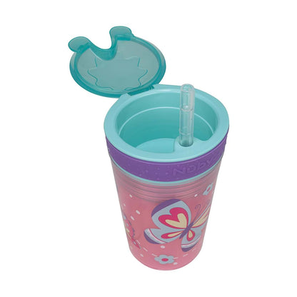 Nuby All In One Snack Bowl And No Spill Straw Cup Combo
