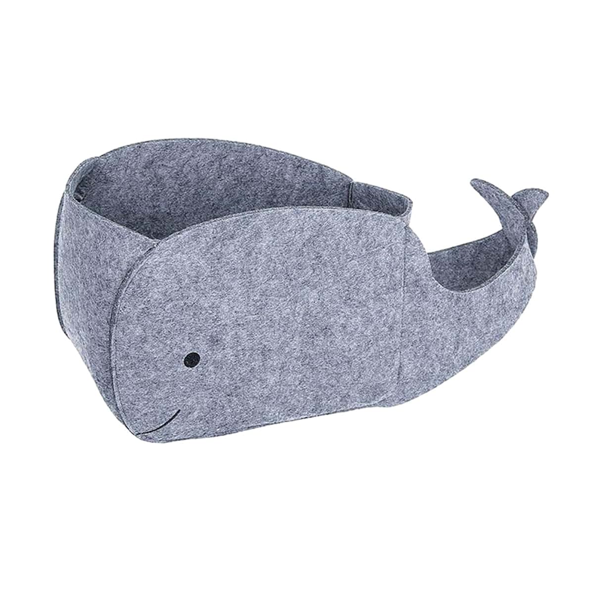 Klkcms Animal Storage Basket, Gray Collapsible Toy Container