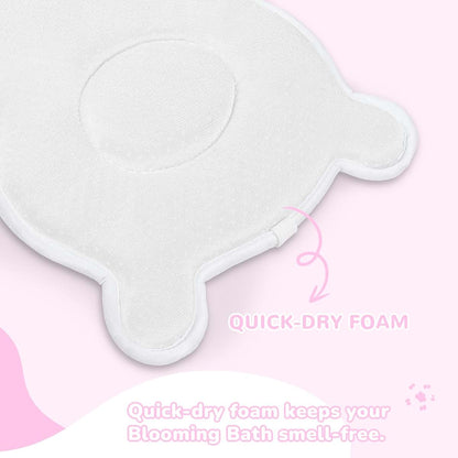 YooxArmor Baby Bath Pad - Washer-Safe Bear Seat, Non-Slip Cushion for Newborns to 6 Months+, Brown