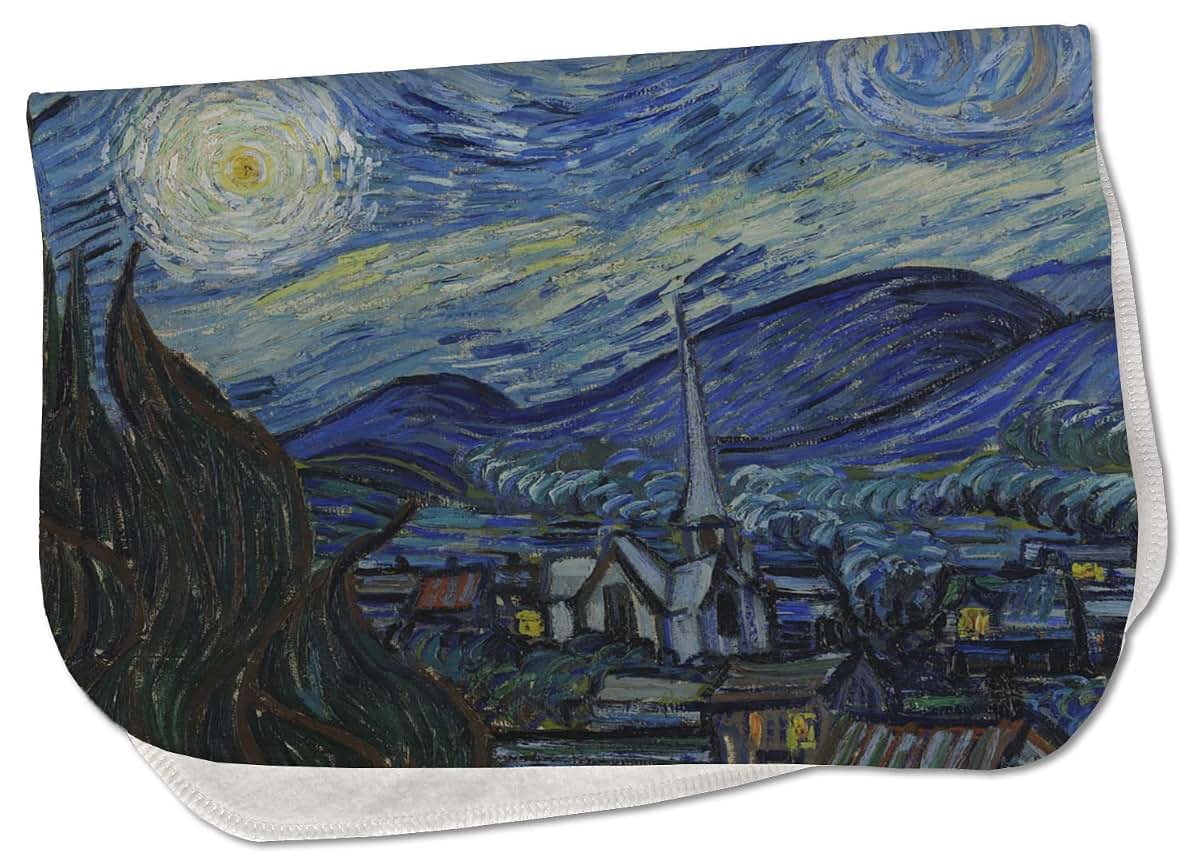 Van Gogh Starry Night Burp Cloth - Fleece or Velour