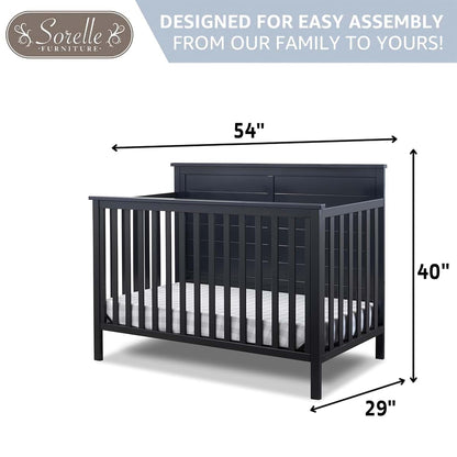 Sorelle Ashley 4-in-1 Convertible Crib (photo 4)