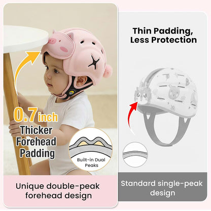 Mambobaby Baby Head Protector Baby Helmet for Crawling Walking- Extra-Thick Deep Forehead Padding, Toddler Helmet 6-24 (photo 4)