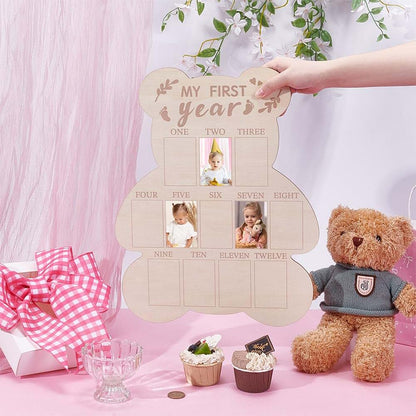 UNICRAFTALE Bear My First Year Photo Frame