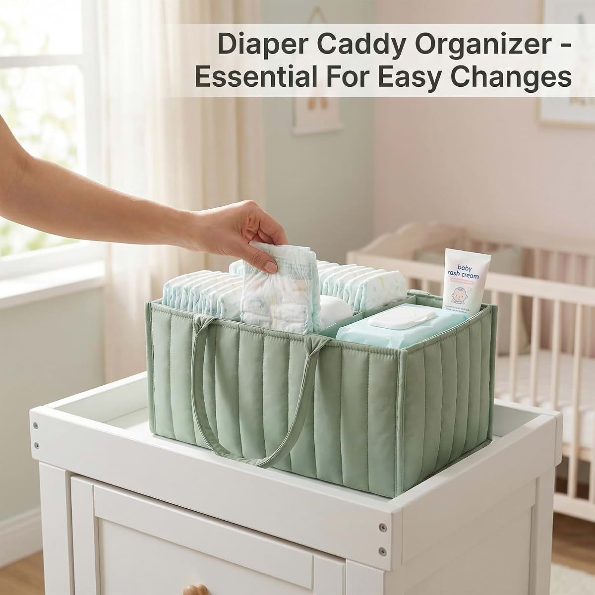 ZZOZPOP Portable Baby Essentials Organizer Diaper Caddy (photo 3)