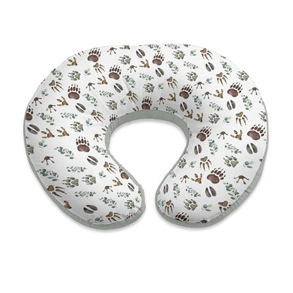 Tewrnvioc Nursing Pillow Cover with Wild Animal Footprints Theme
