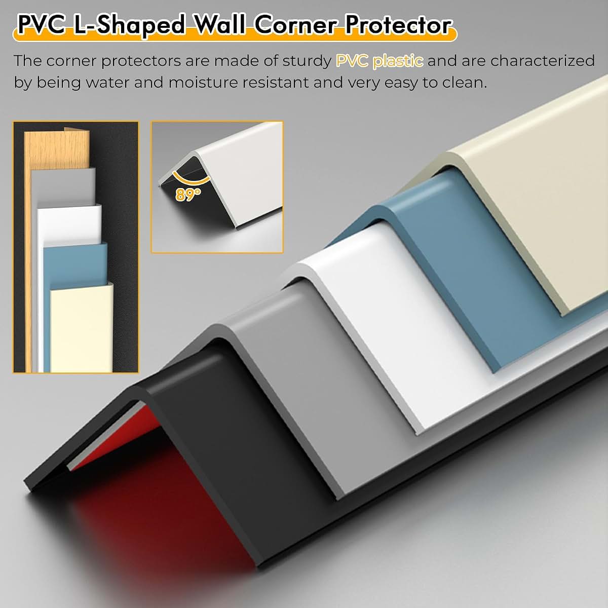 Wall Corner Guards | Self-Adhesive PVC Moulding Trim