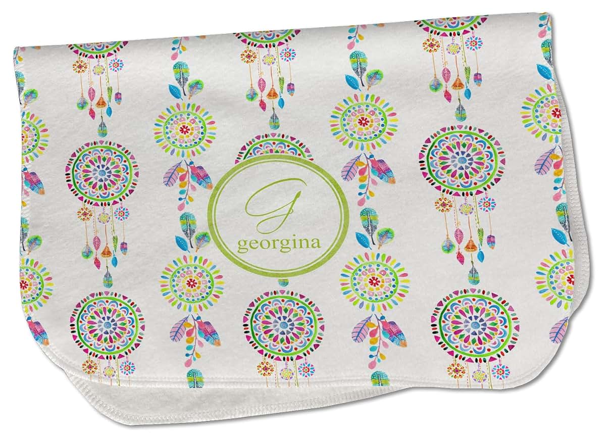 Baby Milano Personalized Dreamcatcher Burp Cloth - Fleece w/Name and Initial