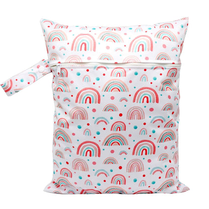 LFRXION Cartoon Print Diaper Bag for Wet and Dry Items