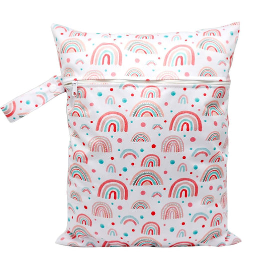 LFRXION Cartoon Print Diaper Bag for Wet and Dry Items