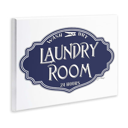 Stupell Industries Vintage Laundry Room Sign Blue 13x19 Inch Mounted Plaque