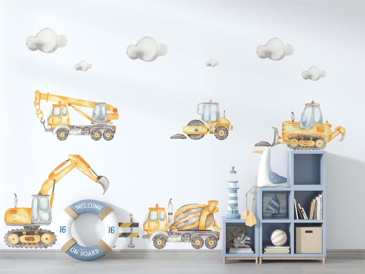 The Colors Crafter Large Tractor Wall Decals For Kids Bedroom