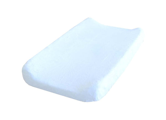 Go Mama Go Designs Minky Changing Pad Cover, White