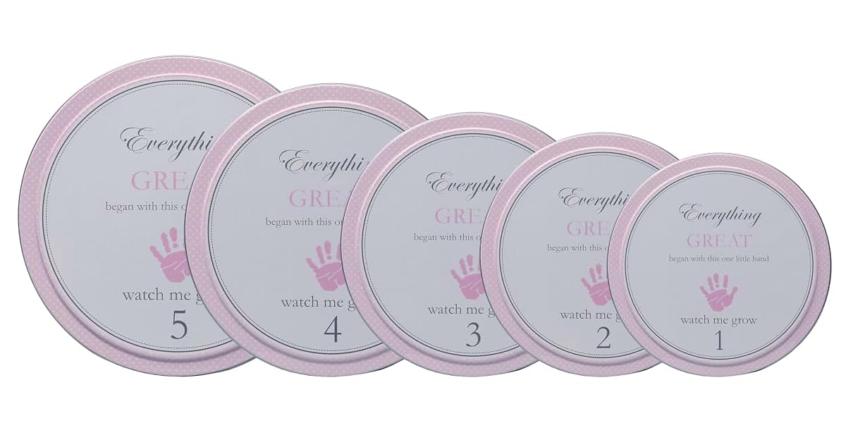 Child to Cherish Handprints Tower of Time Plaster of Paris Kit, Pink
