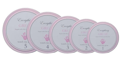 Child to Cherish Handprints Tower of Time Plaster of Paris Kit, Pink