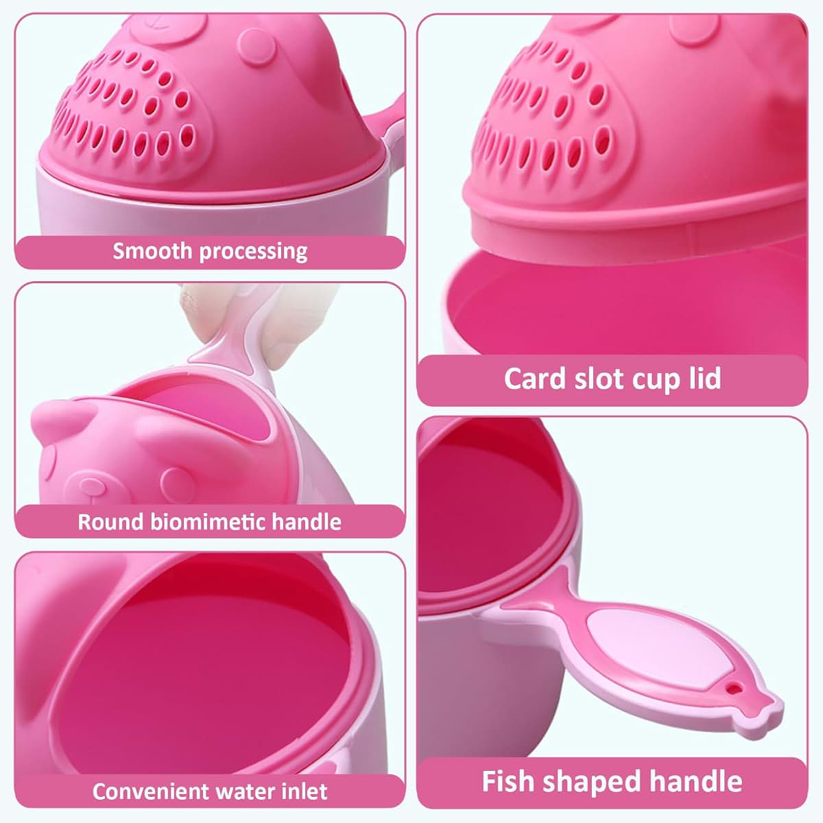 Lawnrden Bath Rinser Cup for Babies with Cartoon Bear Design (photo 2)