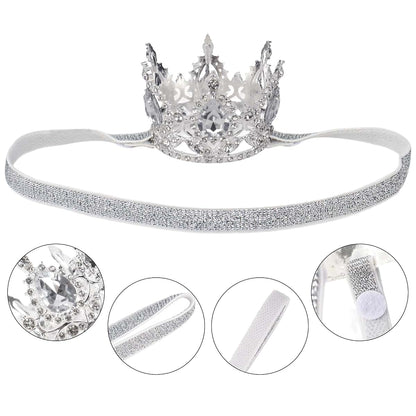 Glitter Baby Crown Headband for Little Girl Princess Birthday Props