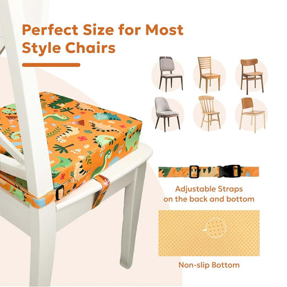 Ballad Toddler Booster Seat With Non-Slip Base and Straps