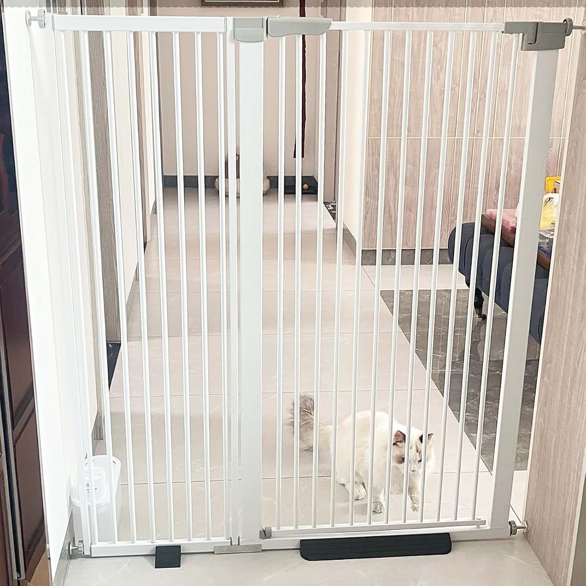 BabyOneStop 41-Inch Tall Pressure-Mounted Gate With Adjustable Width