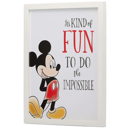 Open Road Brands Disney Mickey Mouse Framed Wood Wall Decor